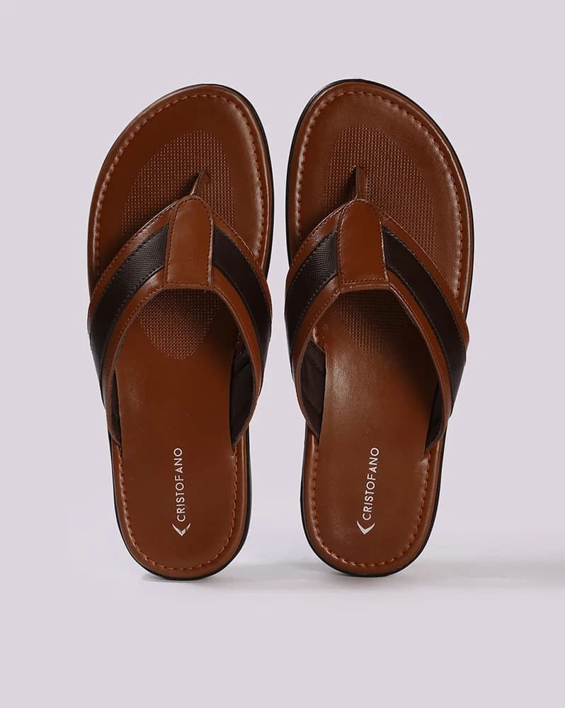 Men Thong-Strap Slip-On Sandals