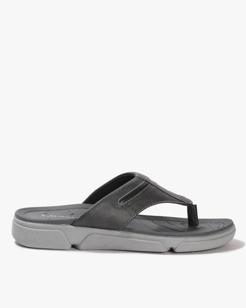 Men Thong-Strap Slip-On Sandals