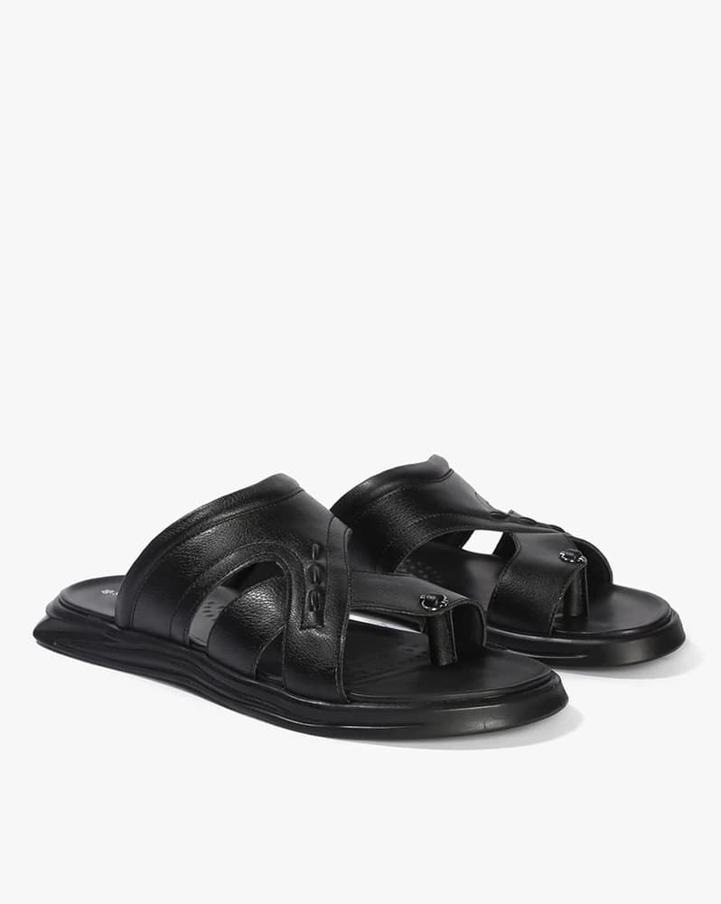 Men Thong Strap Slippers with Synthetic Upper