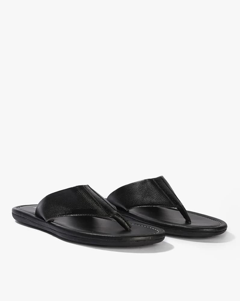 Men Thong Strap Slippers with Synthetic Upper