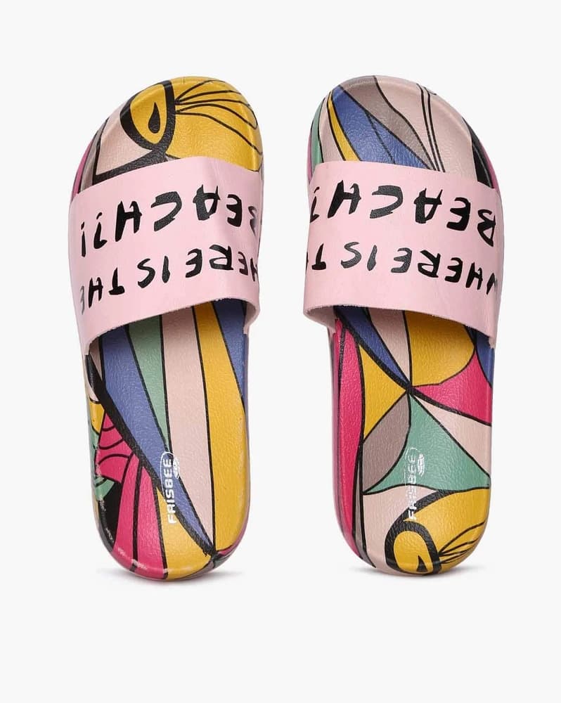 FRI LD HOME SLIPPER, MULTI PNK, 4
