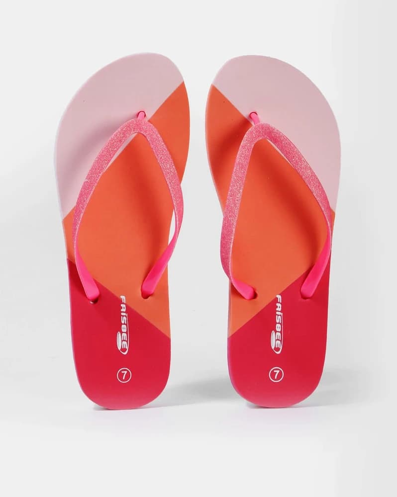 Glittery Thong-Strap Flip-Flops