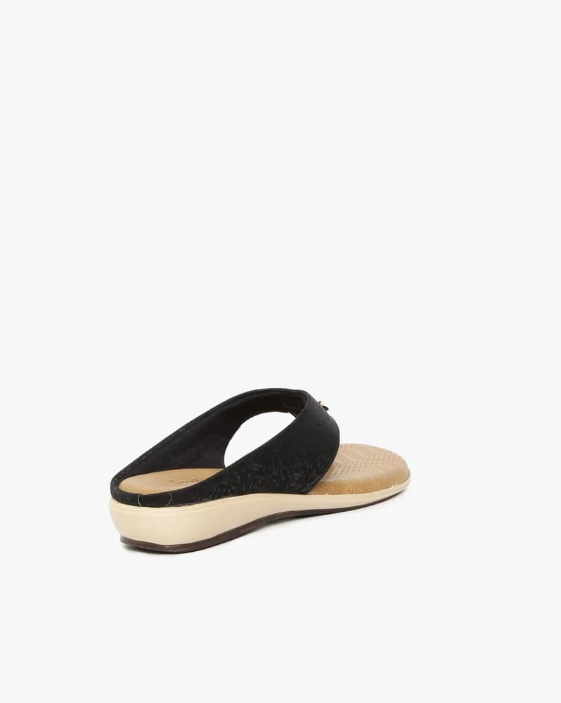 Flat Sandals with Perforated Footbed
