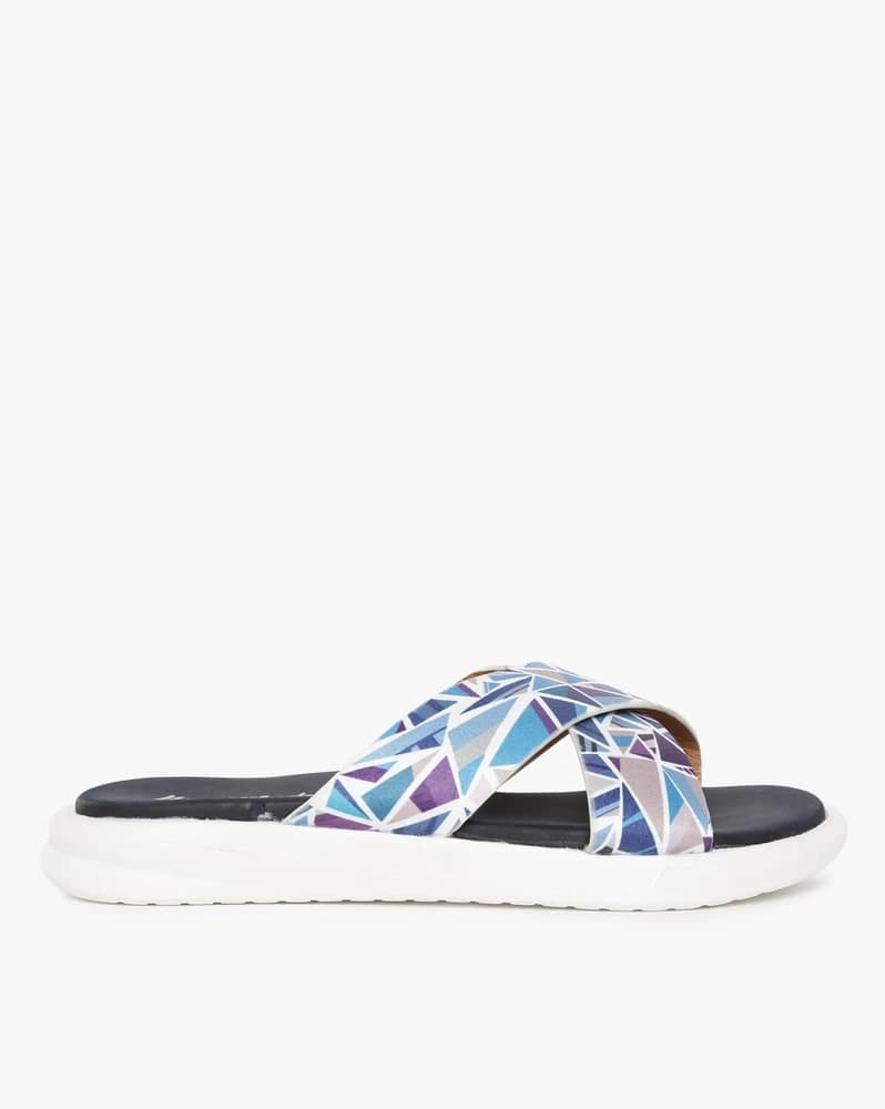 Printed Slip-On Sandals