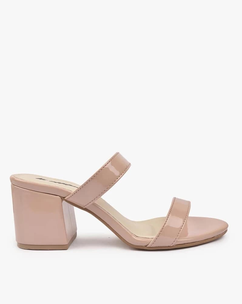 Double-Strap Chunky-Heeled Sandals