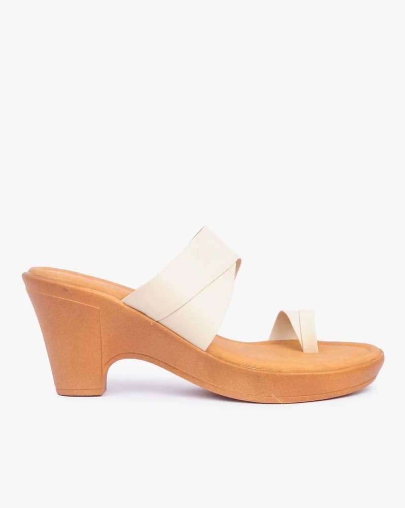 Toe-Ring Heeled Sandals