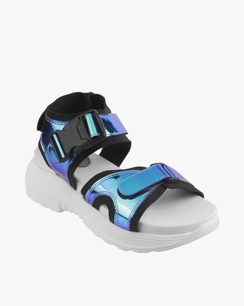 Women Dual-Strap Platform Sandals