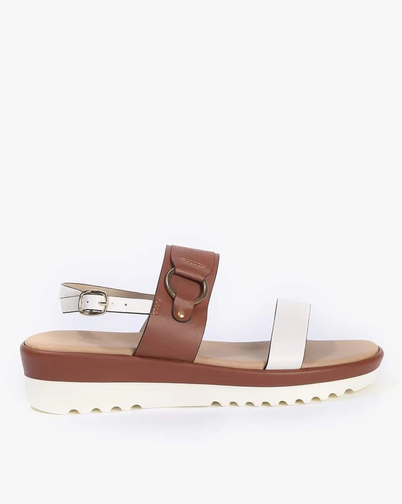 Women Dual-Strap Slip-On Sandals