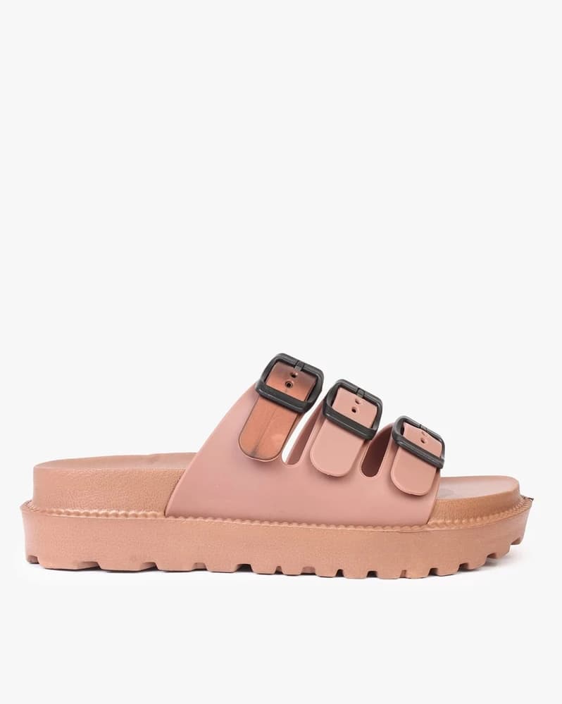 Multi-Strap Slides with Buckle Fastening