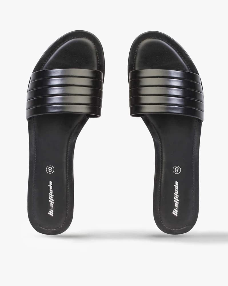 Open-Toe Slip-On Sandals
