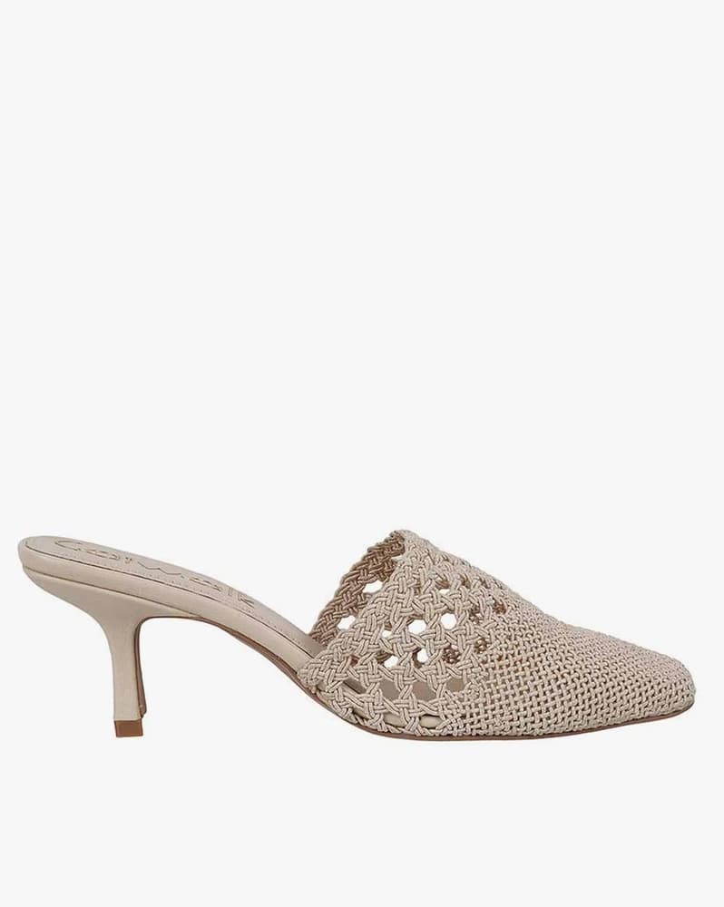 Women Braided Kitten-Heeled Shoes