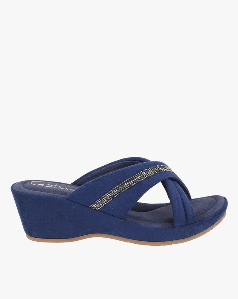 Women Embellished Wedges