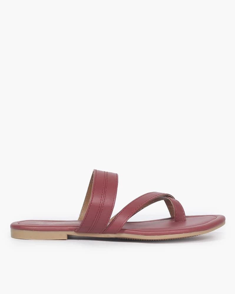 Women Strappy Slip-On Flat Sandals