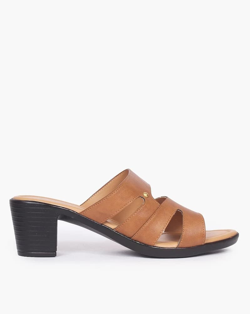 Women Open-Toe Chunky-Heeled Sandals