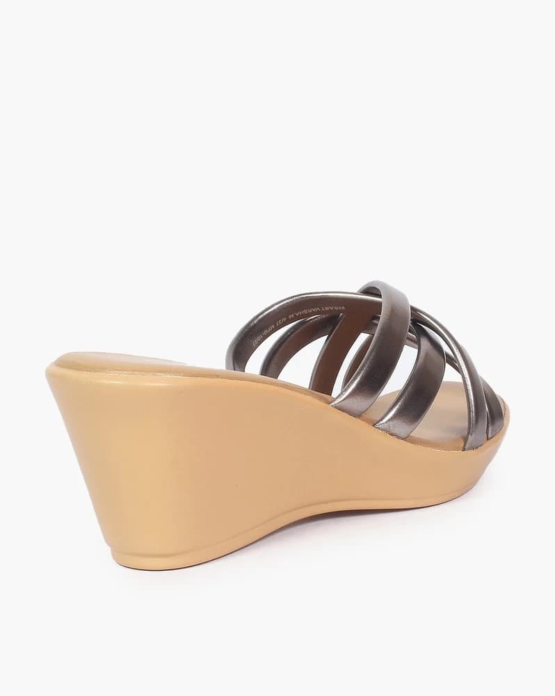 Women Open-Toe Strappy Wedges