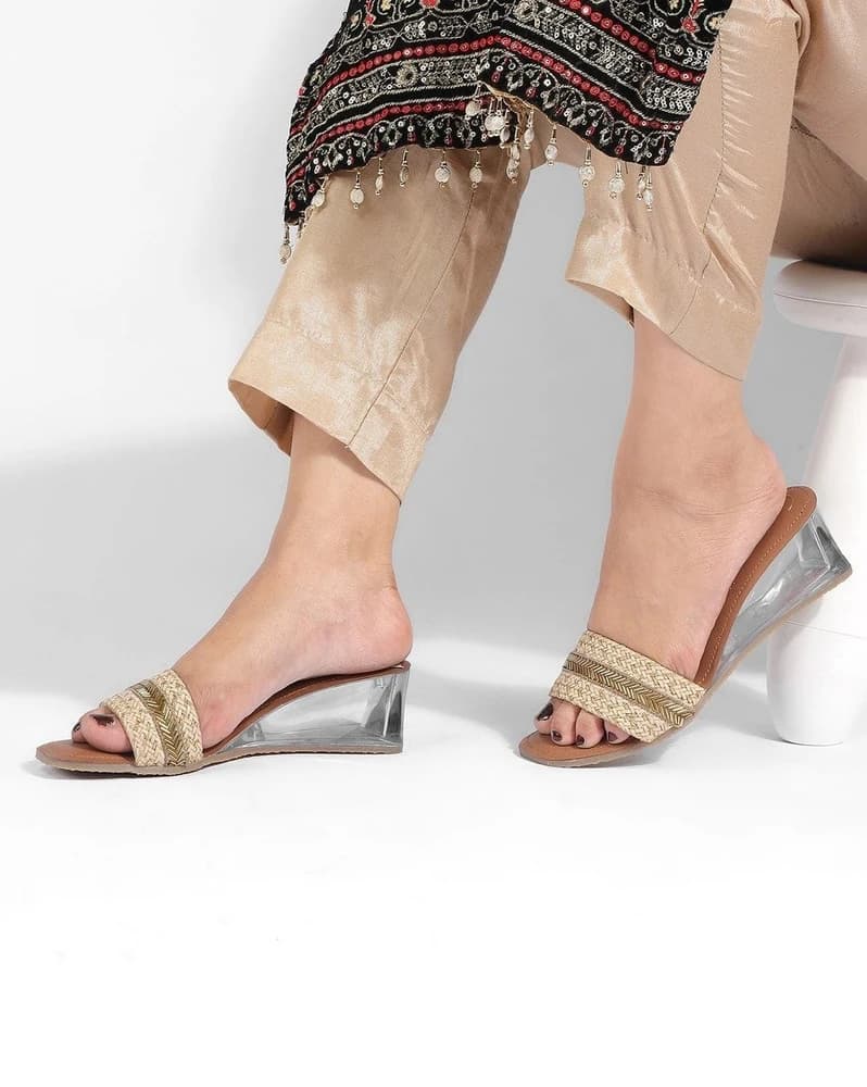 Women Braided Wedges