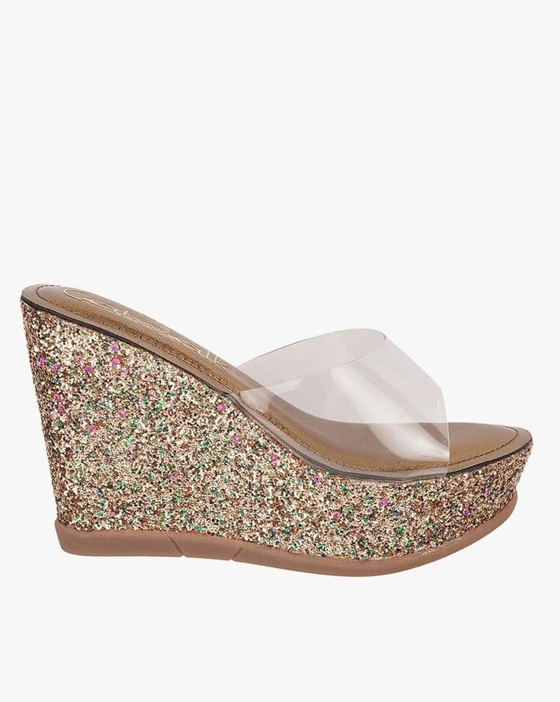 Women Embellished Open-Toe Wedges