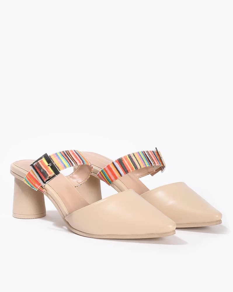 Women Pointed-Toe Cylindrical Heels