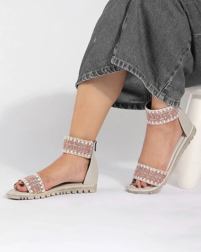 Women Open-Toe Sandals with Ankle-Strap
