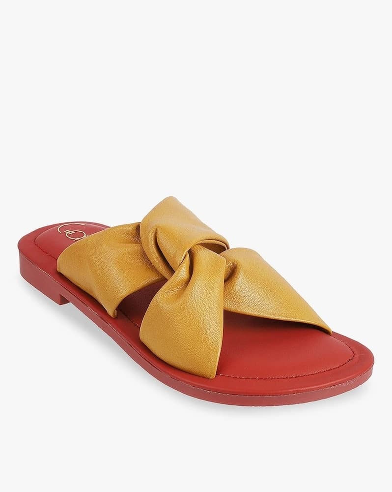 Women Knotted Slip-On Sandals