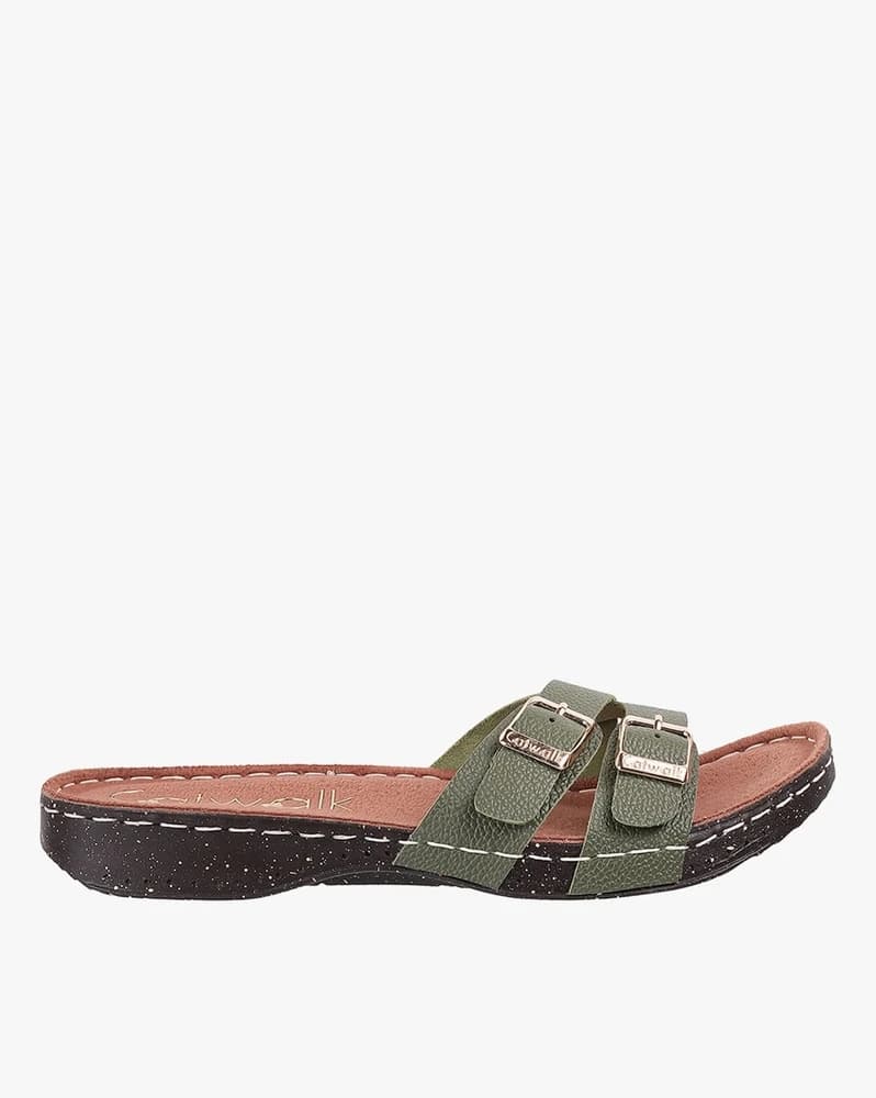 Women Genuine Leather Slip-On Sandals