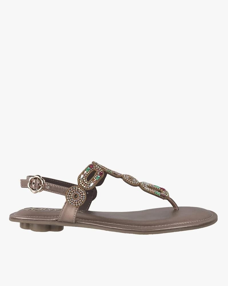 Women Embellished T-Strap Sandals