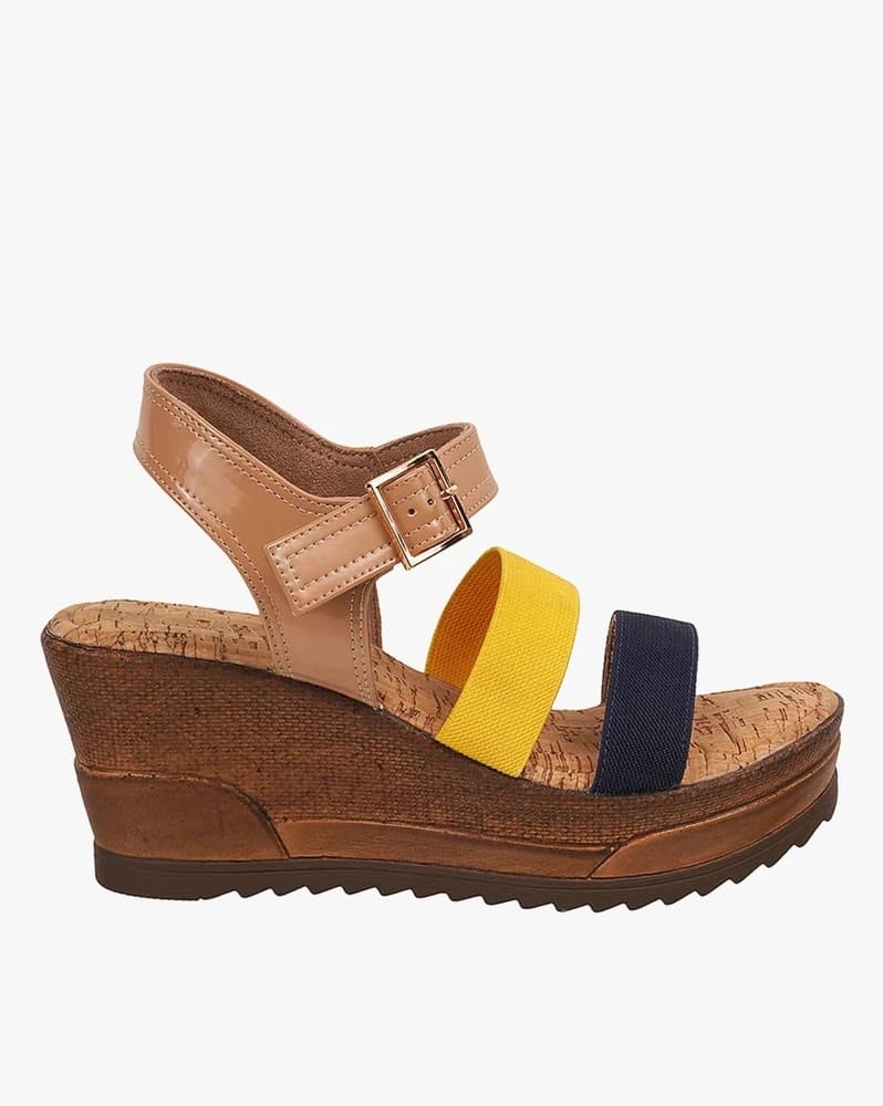 Women Double-Strap Slingback Wedges