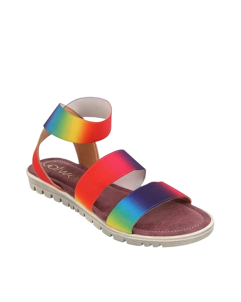 Women Colourblock Slingback Sandals