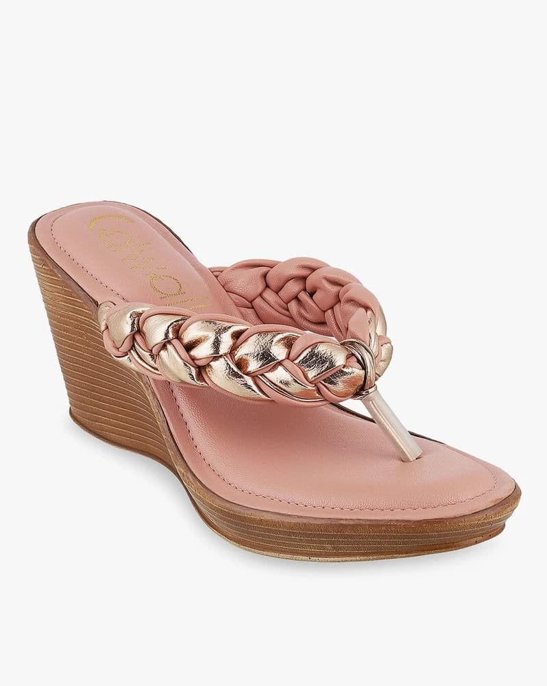 Women Braided Wedges