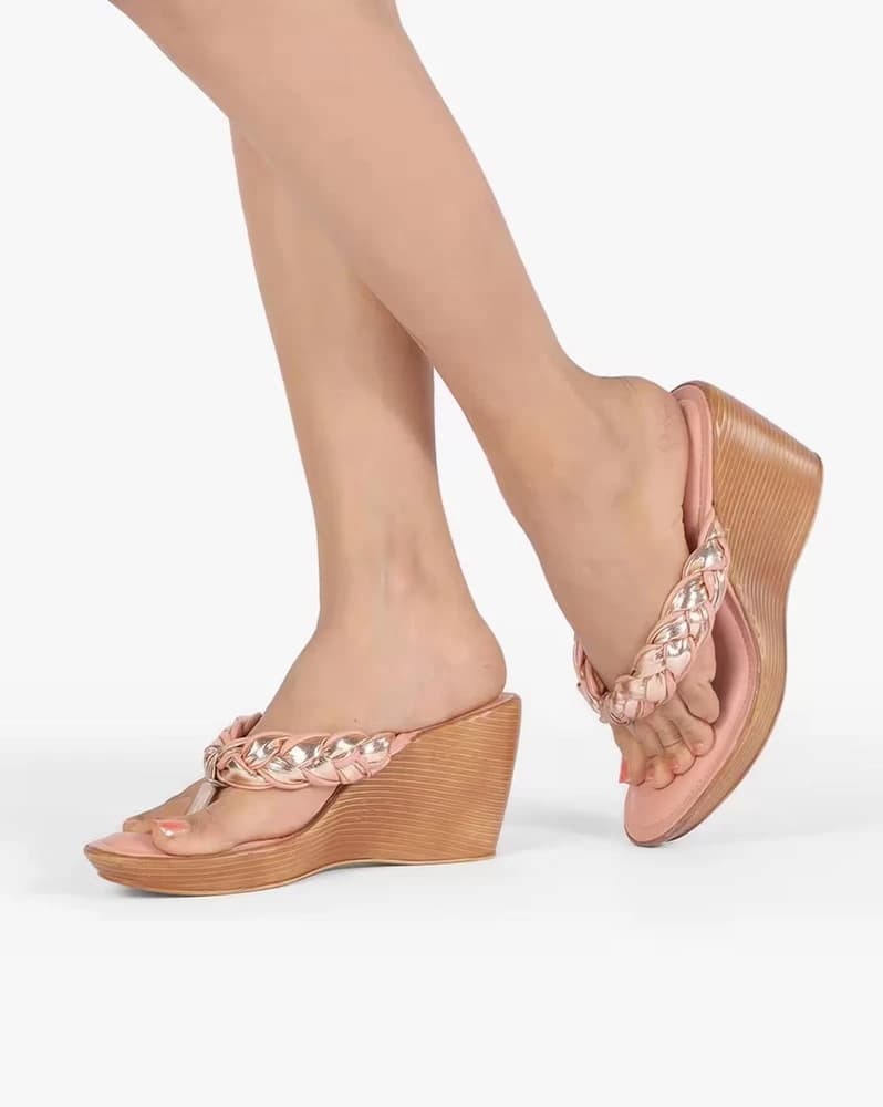 Women Braided Wedges