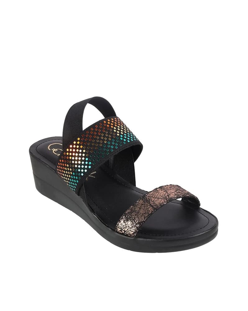 Women Embellished Slingback Wedges