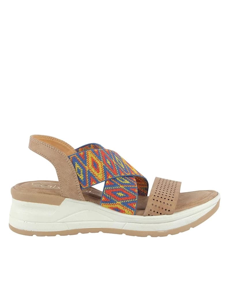 Women Reptilian Pattern Slingback Platforms
