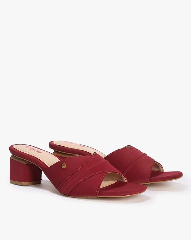 Women Slip-On Block-Heel Sandals