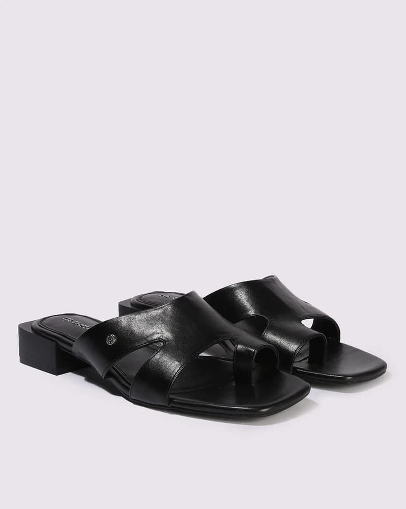 Women Toe-Ring Chunky-Heeled Sandals