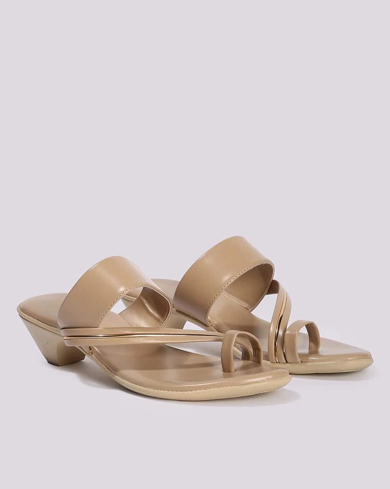 Women Toe-Ring Cone Heeled Sandals