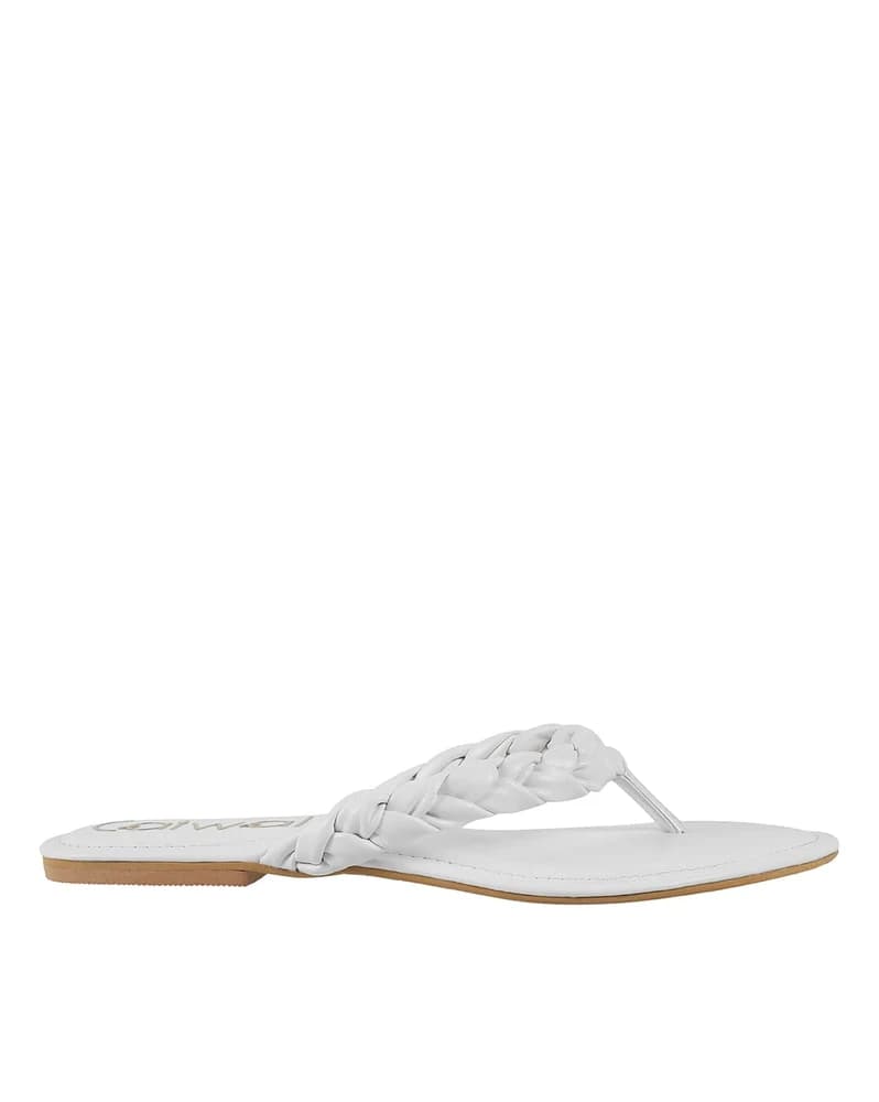 Women Braided Thong-Strap Sandals
