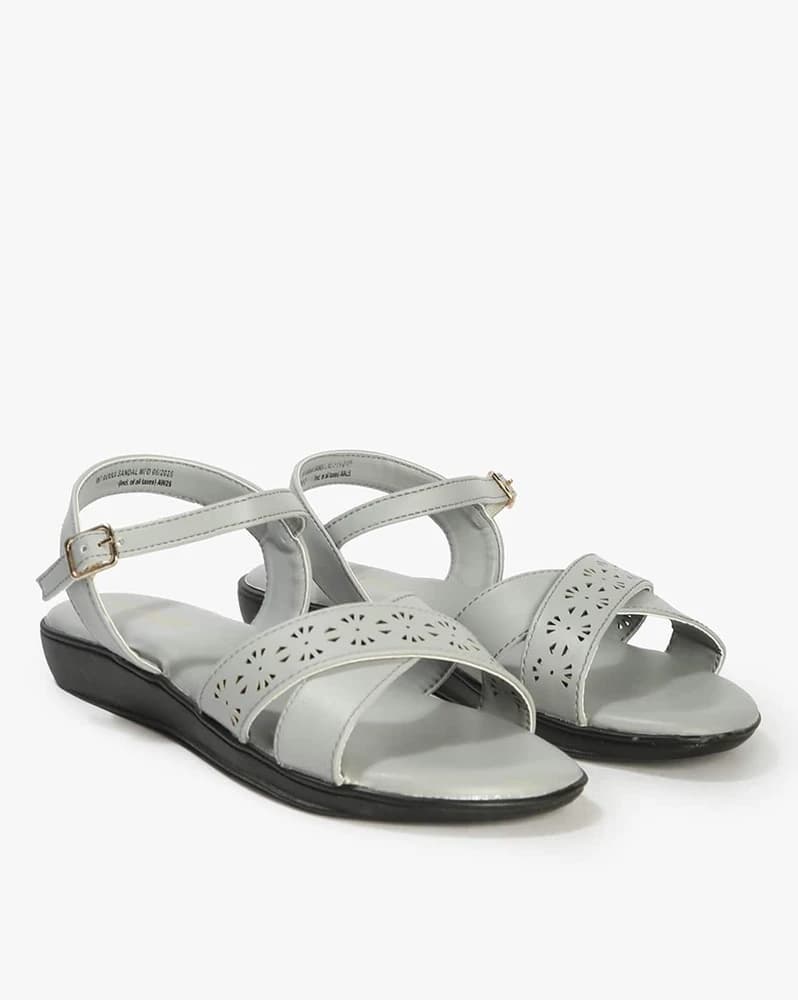 Women Open-Toe wedges with Ankle-Loop Closure