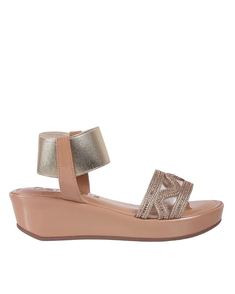 Women Embellished Slingback Wedges