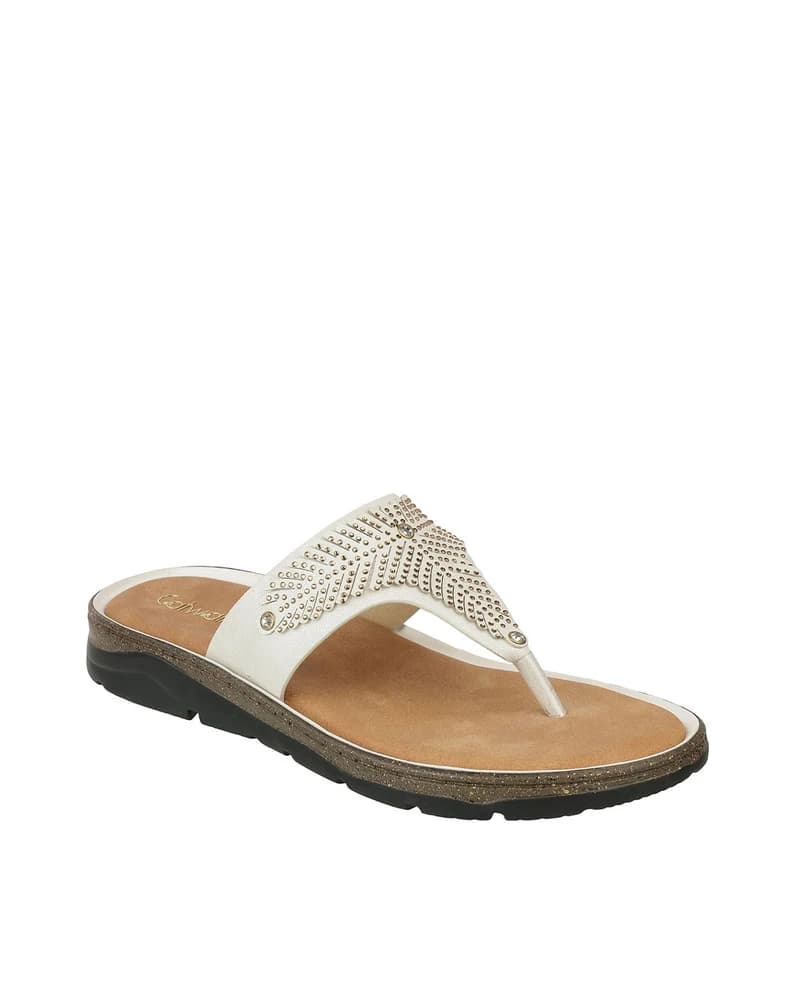 Women Embellished T-Strap Sandals