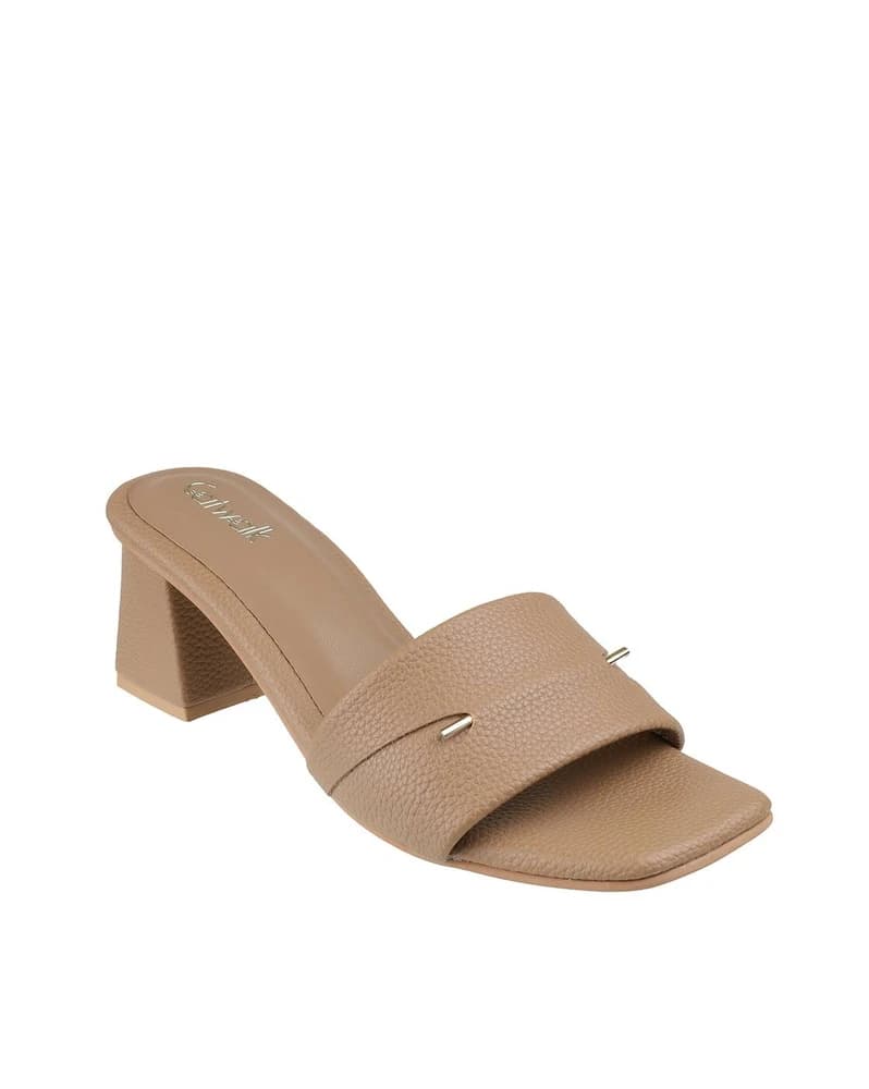 Women Heels Sandals with Rubber Sole