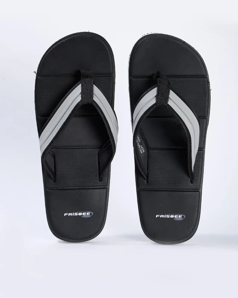 Panelled Thong-Strap Flip-Flops