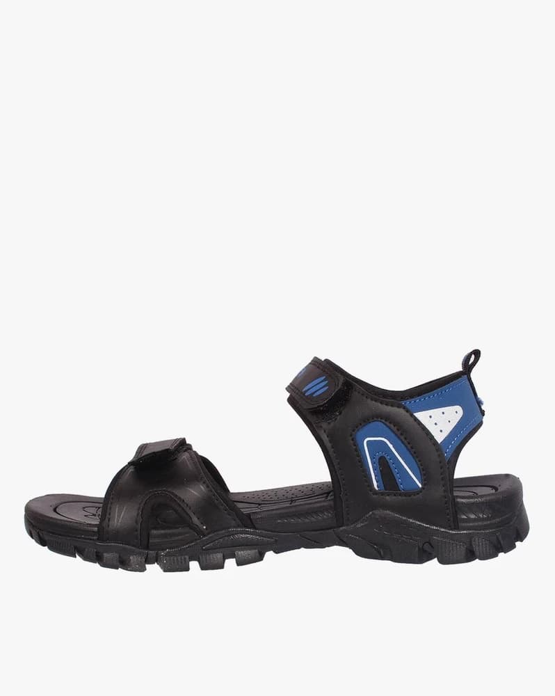 Men Brand Print Dual-Strap Sandals