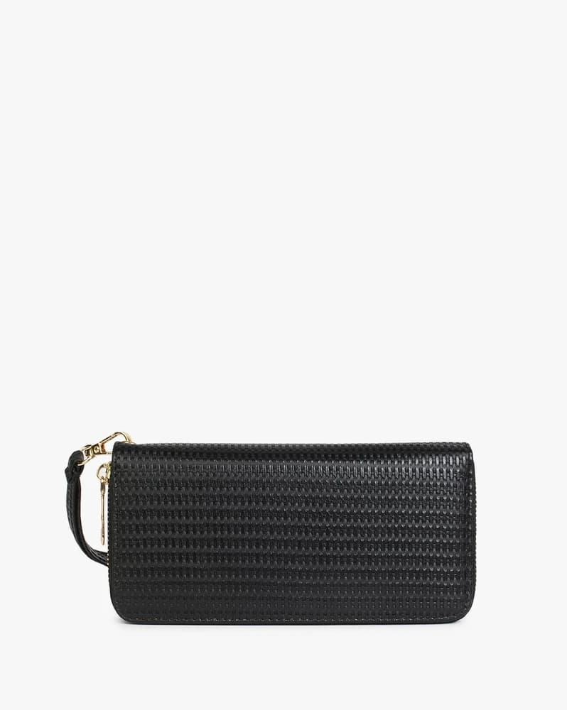 Textured Zip-Around Wallet