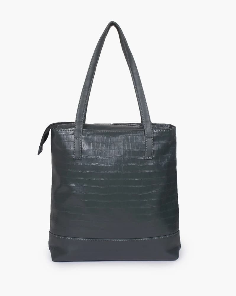 Women Croc-Embossed Tote Bag