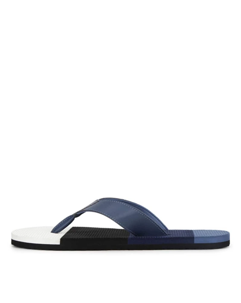 Men Colourblock Thong-Strap Flip-Flops