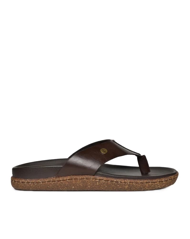 Men T-Strap Flip Flops with Flat Heels