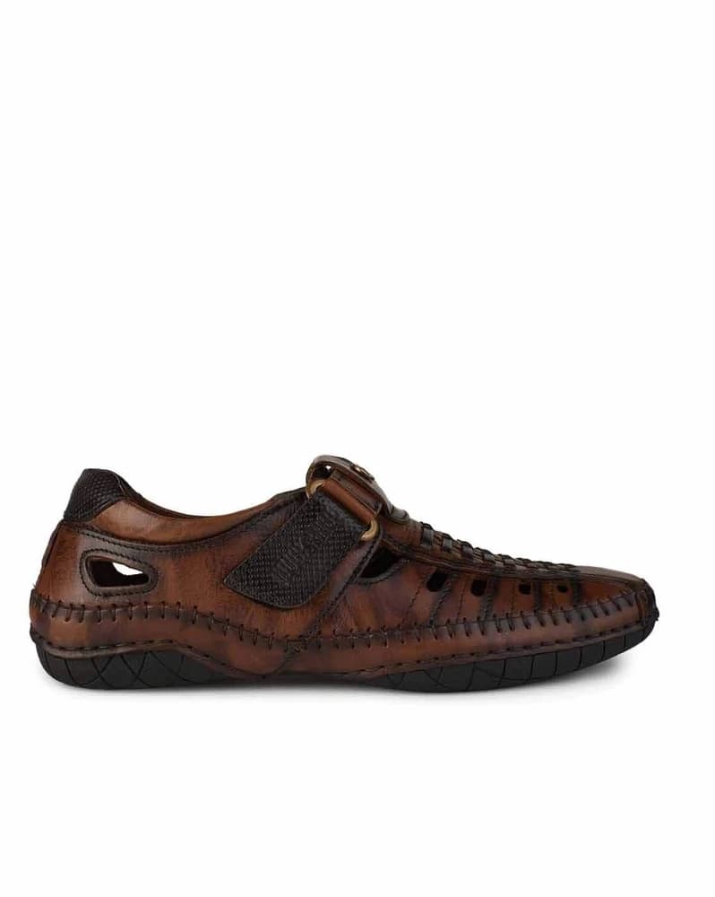 Men Round-Toe Shoe-Style Sandals