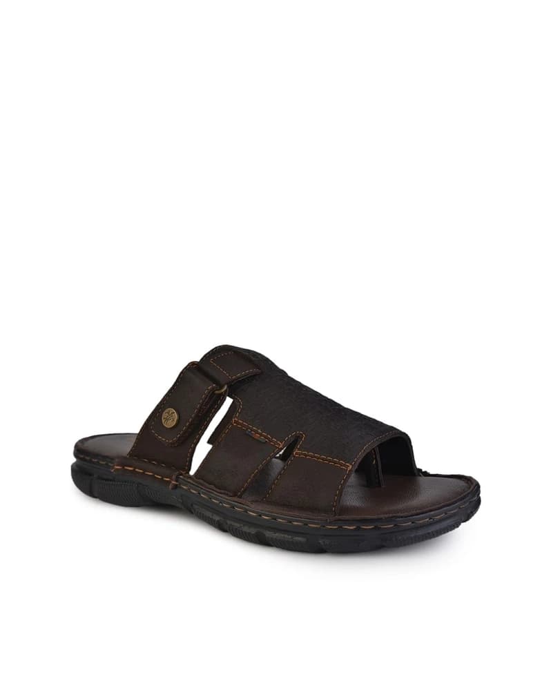 Men Genuine Leather Slip-On Sandals