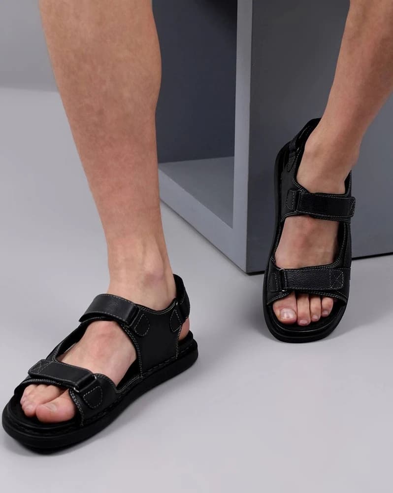 Men Open-Toe Multi-Strap Sandals