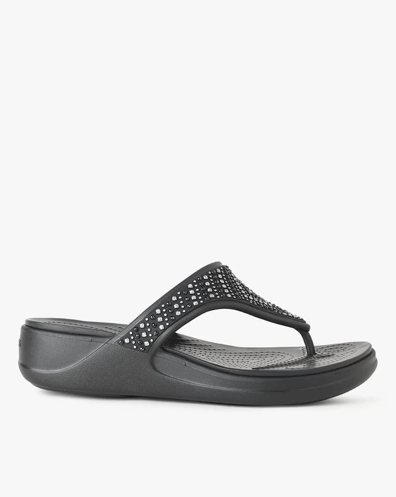 Monterey Shimmer T-Strap Wedge Sandals